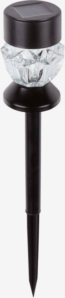 SPLITTERNE Solcellelampe SPLITTERNE Ø7xH35cm Sort