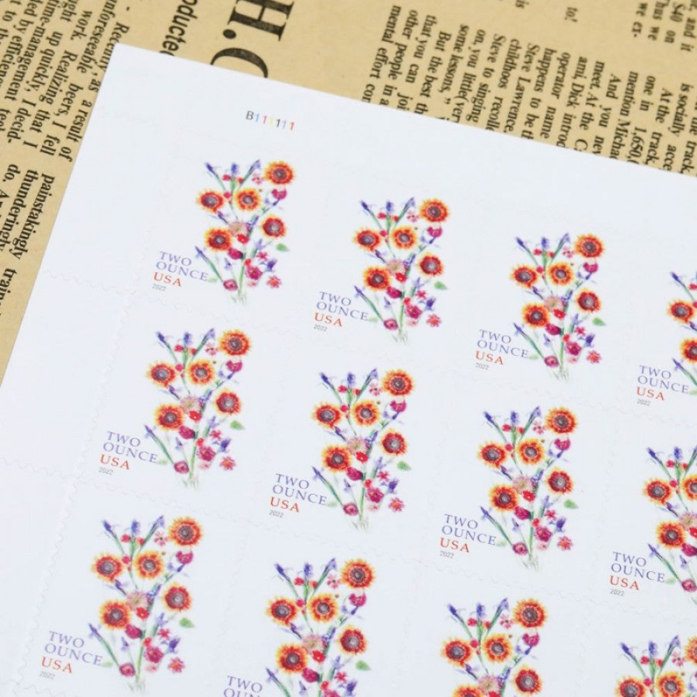 2022 US Two Ounce Sunflower Bouquet Forever Stamps