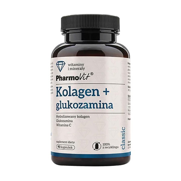 Pharmovit, Kolagen + glukozamina, kapsułki, 90 szt.