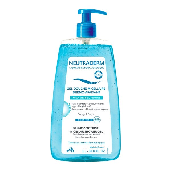 Neutraderm Dermo, kojący żel micelarny pod prysznic, 1 l