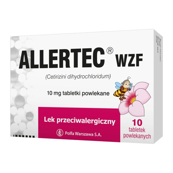 Allertec WZF, 10 mg, tabletki powlekane, 10 szt.