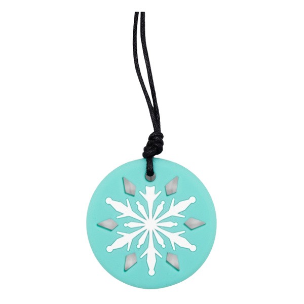 Jellystone Designs, gryzak terapeutyczny Turkusowy Płatek Śniegu, 1 szt.