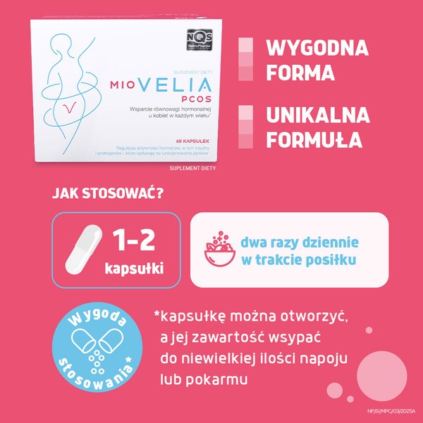 Miovelia PCOS, kapsułki, 60 szt.
