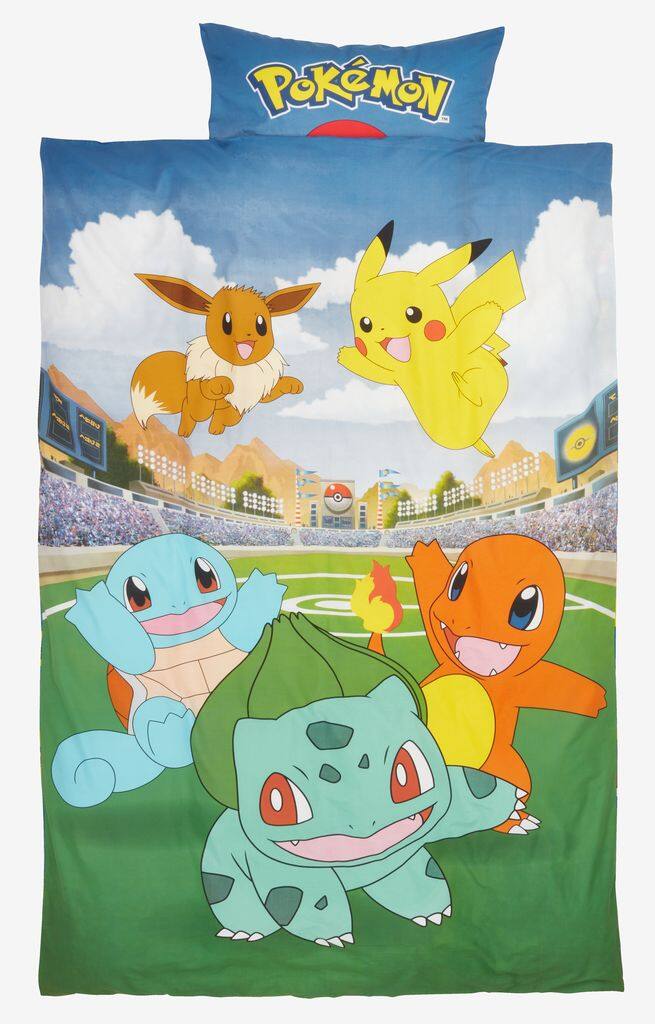 POKEMON sengetøj 140x200 blåt
