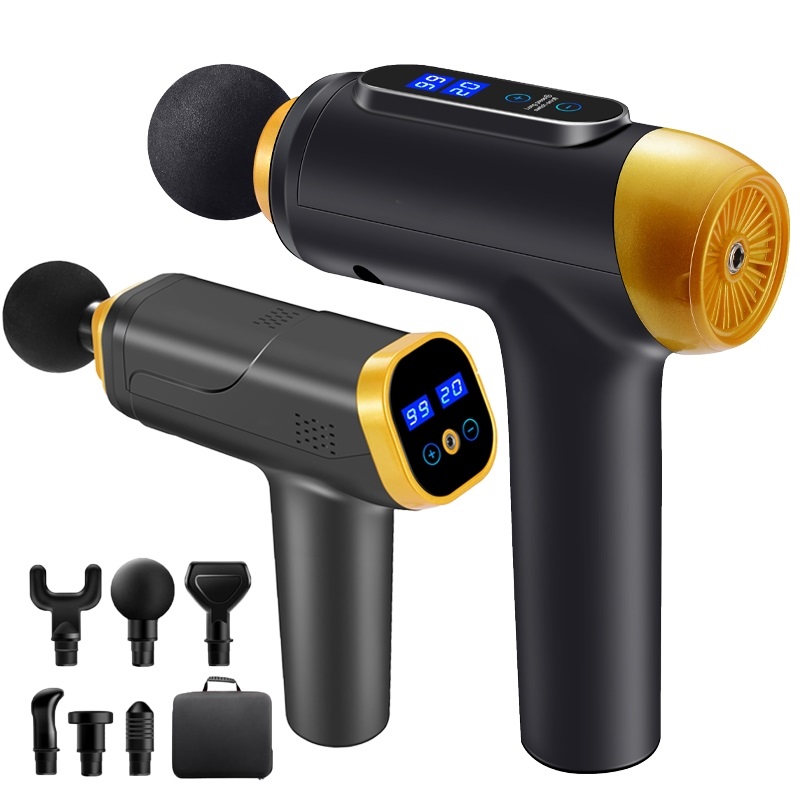 Pistolet do masażu Profesjonalny masażer mięśni głębokich Łagodzenie bólu Relaks ciała Pistolet do masażu twarzy Fitness