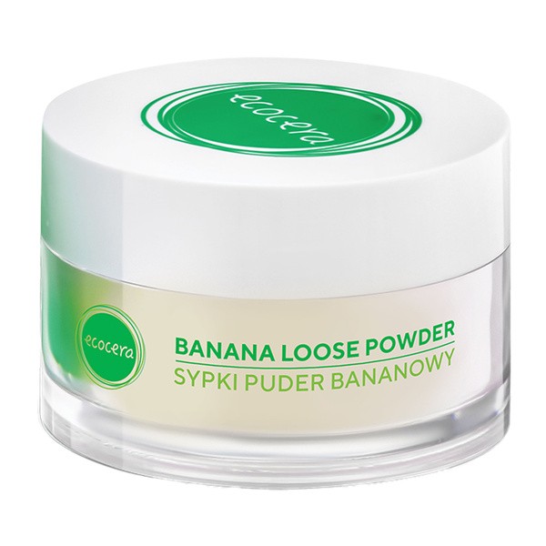 Ecocera, sypki puder bananowy dla cery suchej i wrażliwej, 8 g