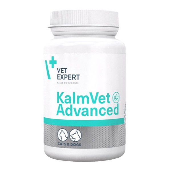 Vet Expert Kalmvet Advanced, preparat na objawy stresu dla psów i kotów, kapsułki, 60 szt.