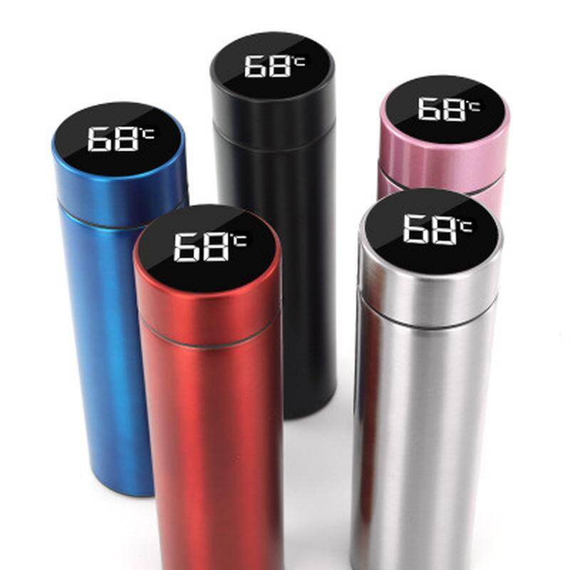 500ml Kontor Termoflaske Kaffekrus Flerfarvet Dobbeltvægget Rustfrit Stål Vandflaske Termokande Til Te Vandkop Gave Voksen