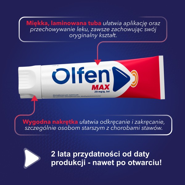 Olfen MAX, 20 mg/g, żel, 100 g