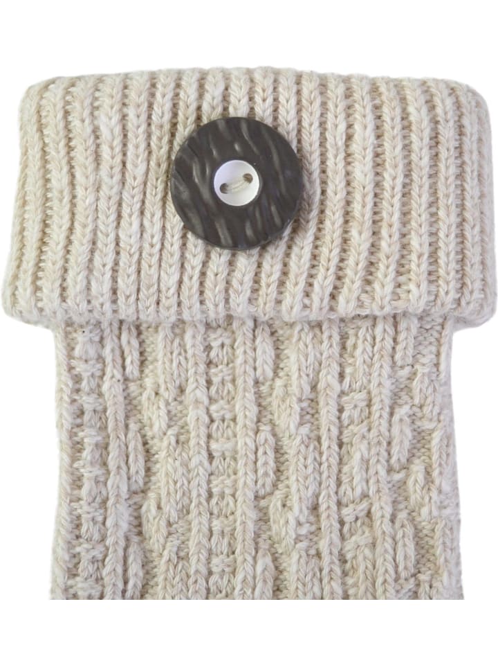 normani Trachtensocken mit Knopf in Naturmelange günstig kaufen