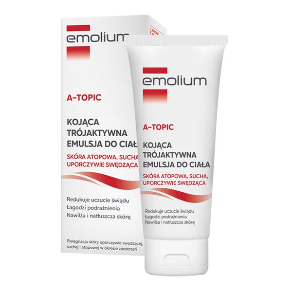 Emolium A-Topic, trójaktywna emulsja do ciała, 200 ml