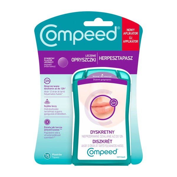 Compeed dyskretny plaster na opryszczkę, 15 szt.