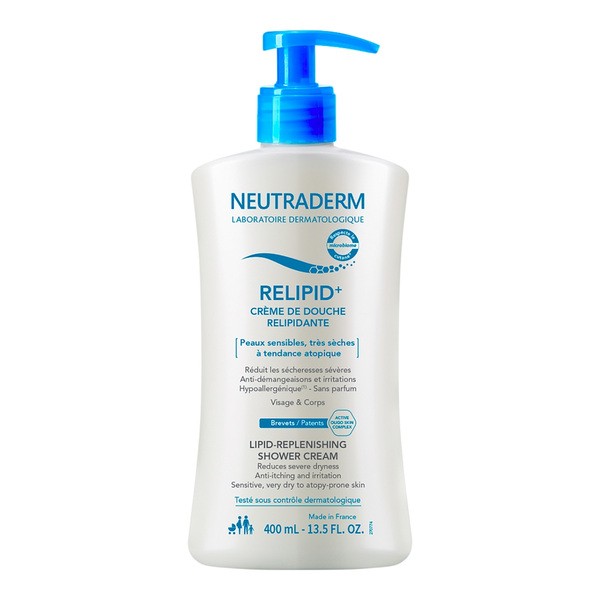 Neutraderm Relipid+, lipidowy krem do mycia pod prysznic, 400 ml
