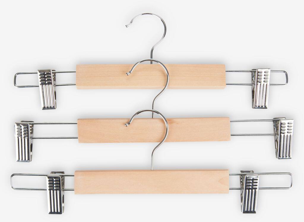 SIGFRID SIGFRID bøjler Længde 33 cm med klemme 3 stk/træpakke