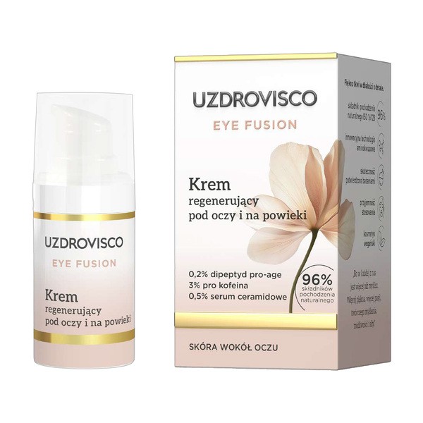 Uzdrovisco Eye Fusion, krem regenerujący pod oczy i na powieki, 15 ml