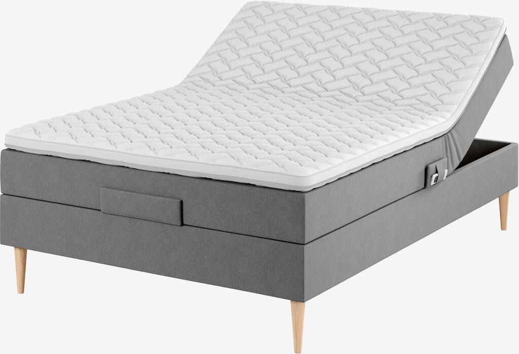 TONDRA GE45 guld justerbar seng 140x200 TONDRA GE45 grå-23 DREAMZONE