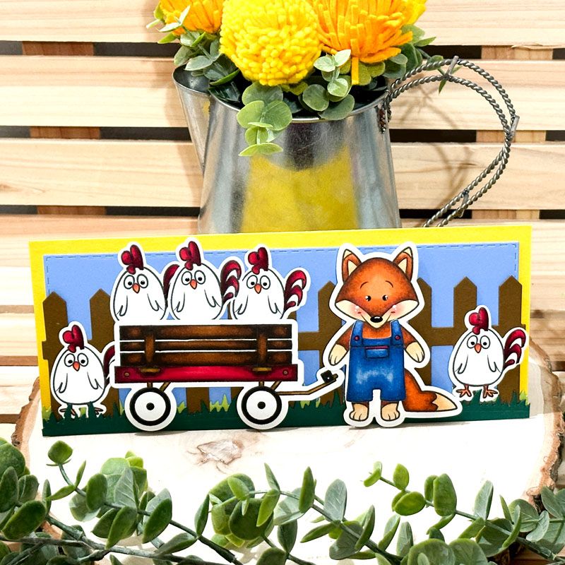 Little Peeps Fox Clear Stamp Set