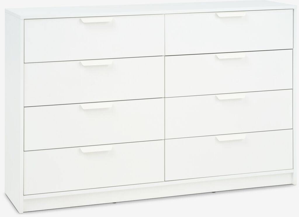 JENSLEV JENSLEV kommode med 4 skuffer, 4 skuffer, hvid