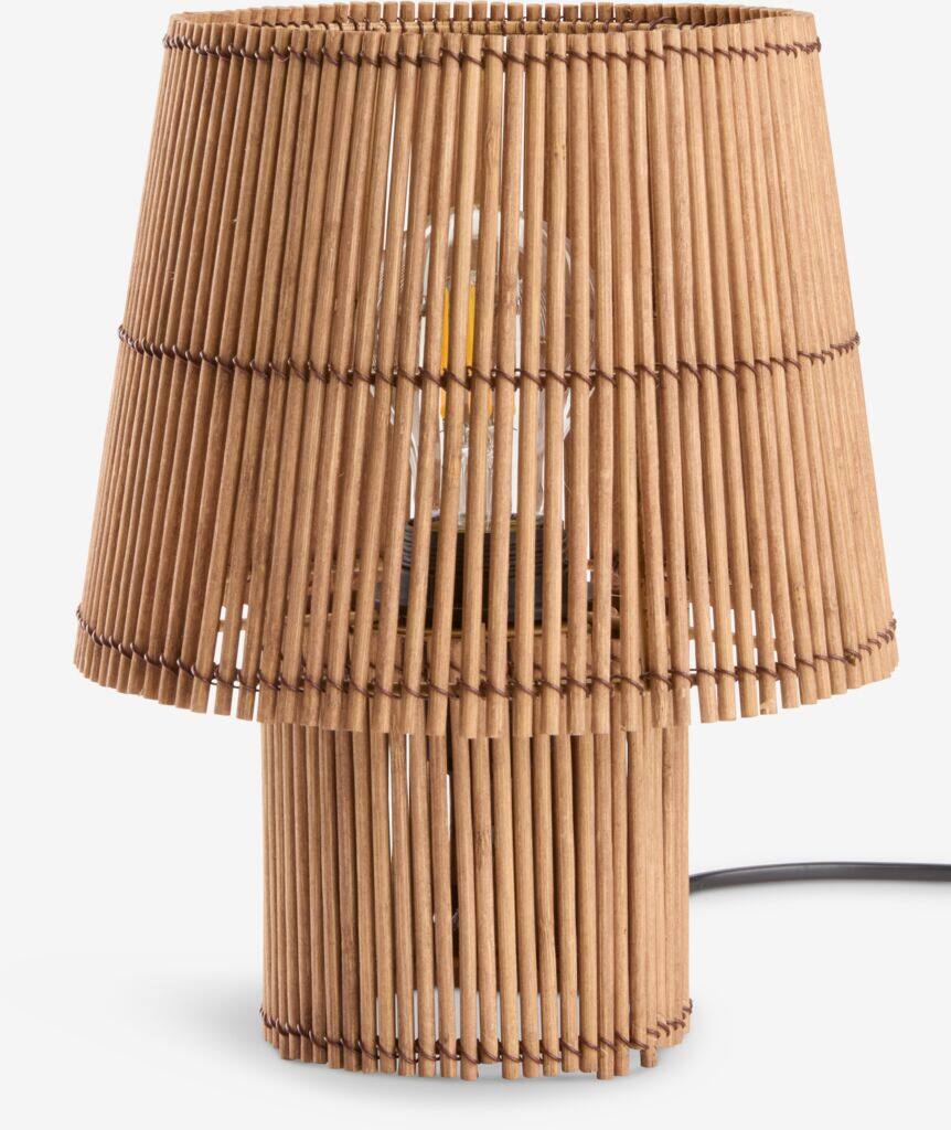 HANNIBAL bordlampe Ø19xH25cm bambus