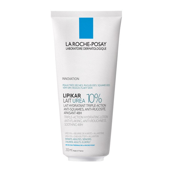 La Roche-Posay Lipikar Lait Urea 10%, nawilżające mleczko do ciała z 10% mocznikiem, 200 ml