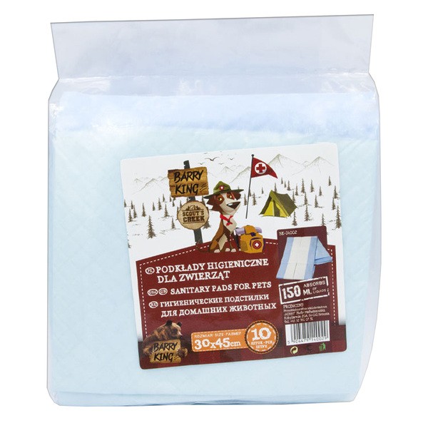 Barry King, podkłady higieniczne dla zwierząt, 30x45 cm, 10 szt.