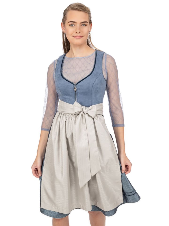 MarJo Dirndl HOLLY in blau günstig kaufen