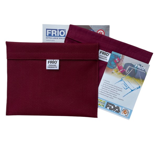 Frio Extra Large, termiczne etui do przechowywania insuliny, bordowe, 1 szt.