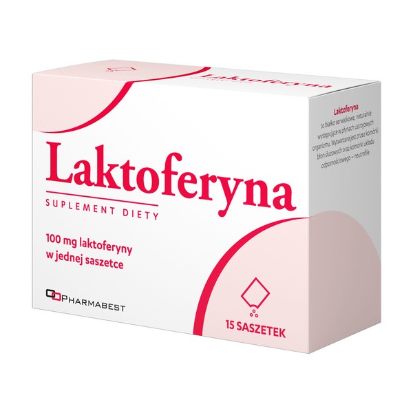 Laktoferyna, proszek w saszetkach, 15 szt.
