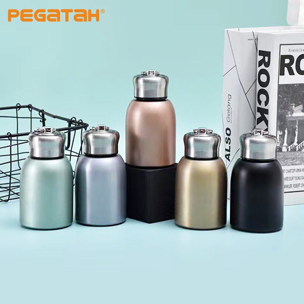 300 ml Kubek termiczny Mini Uroczy Termos na Kawę Ze Stali Nierdzewnej Przenośny Butelka Podróżna Napój Termosy Kubki i Kubki