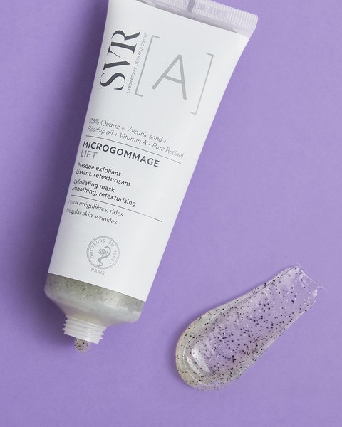 SVR A Microgommage Lift, złuszczająco-wygładzająca maska do twarzy, 70 g