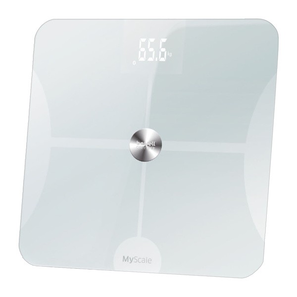 Visiomed Bewell Connect My Scale Analiser BW-SC2W Inteligentna waga łącząca się z aplikacją, łazienkowa
