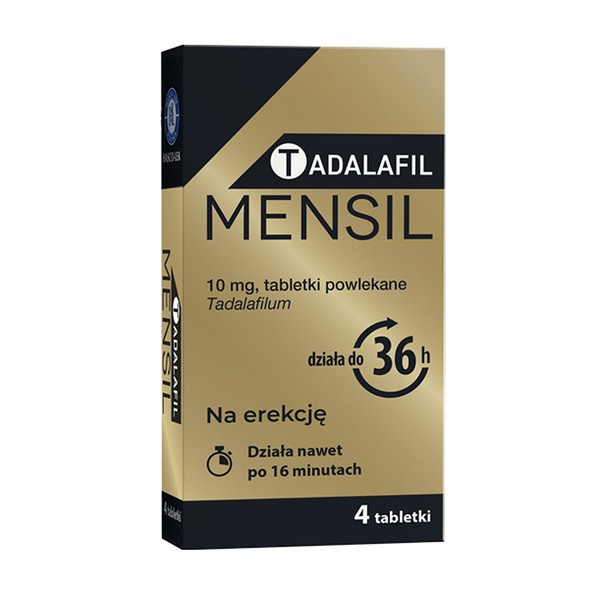 Tadalafil Mensil, 10 mg, tabletki powlekane, 4 szt.