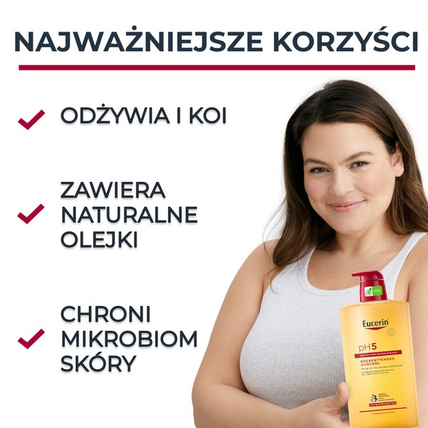 Eucerin pH 5, olejek do mycia, 1000 ml