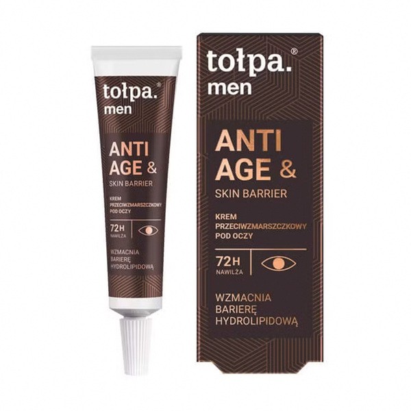 Tołpa Men Anti Age&Skin Barrier, krem przeciwzmarszczkowy pod oczy, 10 ml