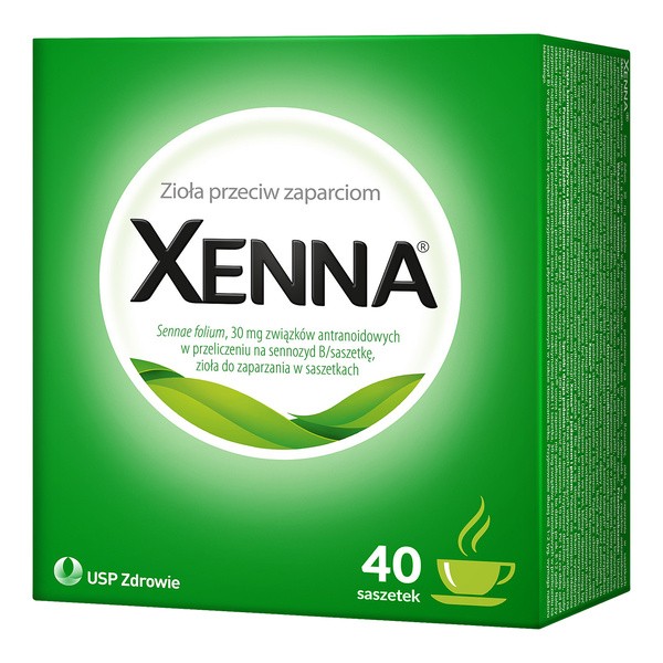 Xenna, zioła do zaparzania, 0,9-1,1 g, 40 saszetek