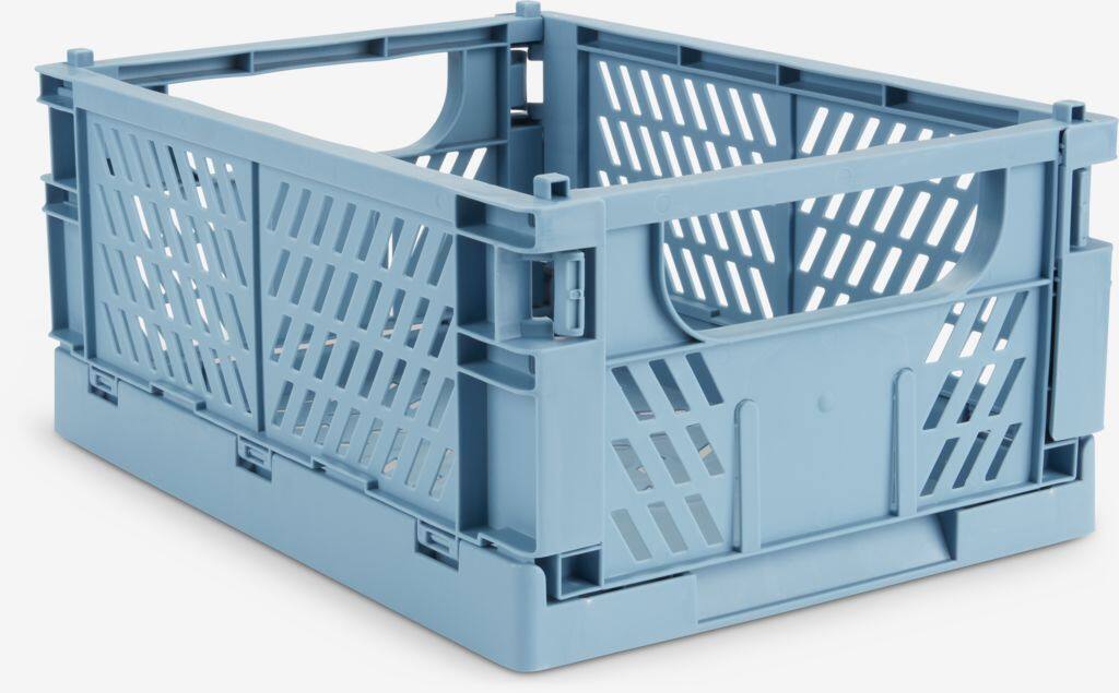 MILAS MILAS kurv B25xL34xH15cm foldbar blå