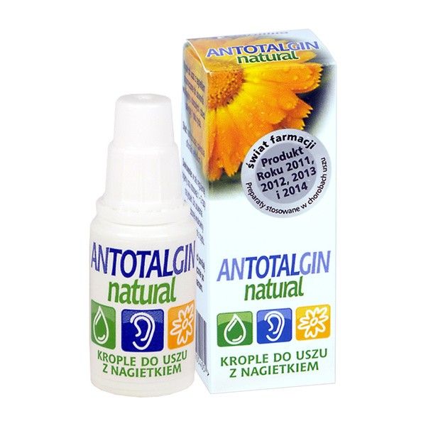 Antotalgin Natural, krople do uszu, 15 g
