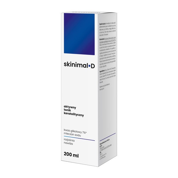 Skinimal D, aktywny tonik keratolityczny, 200 ml