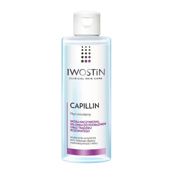 Iwostin Capillin, płyn micelarny wzmacniający naczynka, 215 ml