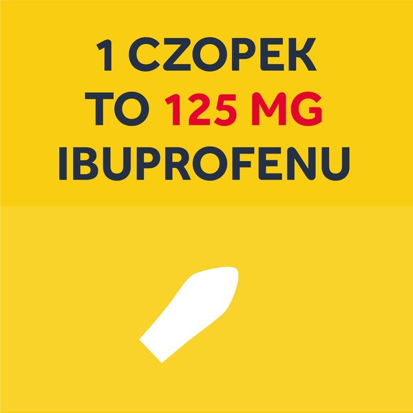 Nurofen dla dzieci, 125 mg, czopki, 10 szt.