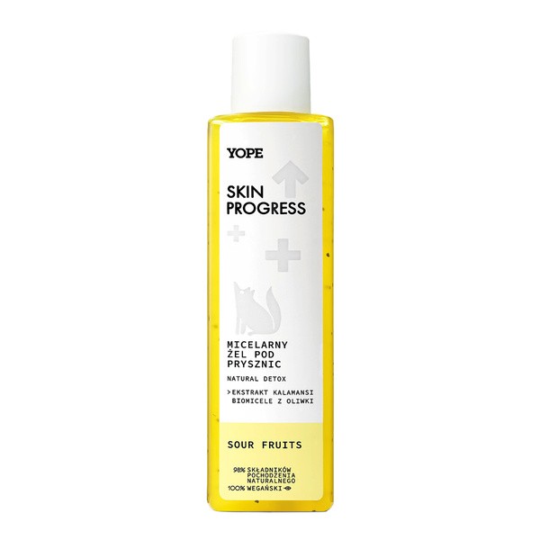 Yope Skin Progress, Sour Fruits, micelarny żel pod prysznic, 200 ml
