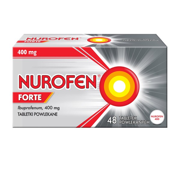 Nurofen Forte, 400 mg, tabletki powlekane, 48 szt.