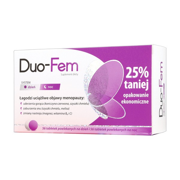 Duo-FeM, tabletki na dzień, 56 szt. + tabletki na noc, 56 szt.
