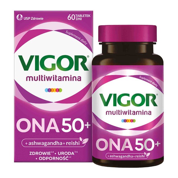 Zestaw Vigor 50+ Ona + On, multiwitaminy, 60 sztuk