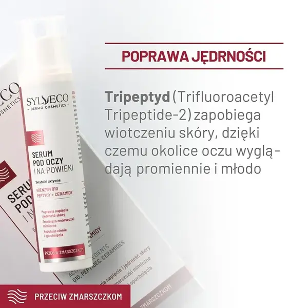 Sylveco Dermo Przeciw zmarszczkom, serum pod oczy i na powieki, 15 ml
