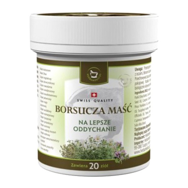 Herbamedicus, borsucza maść, wspomaganie układu oddechowego, 125 ml
