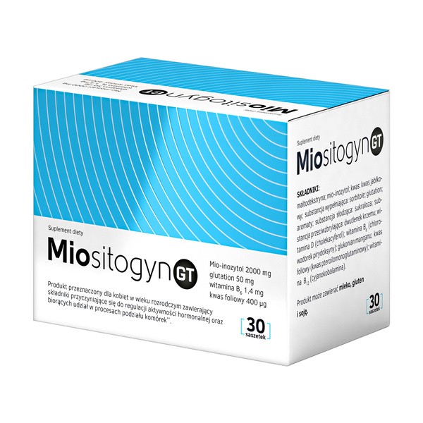 Miositogyn GT, proszek do rozpuszczania w saszetkach, smak pomarańczowy, 30 szt.