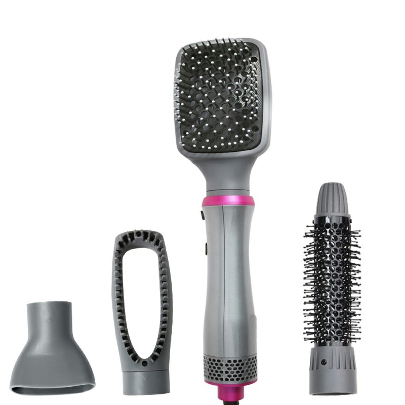 Suszarka do włosów z gorącym powietrzem 4 w 1, obrotowa, szczotka, suszarka do włosów, narzędzia do stylizacji, prostownica do włosów, lokówka, grzebień, wałek