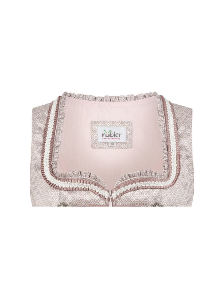 Nübler Dirndl Midi Tessa in Taupe günstig kaufen