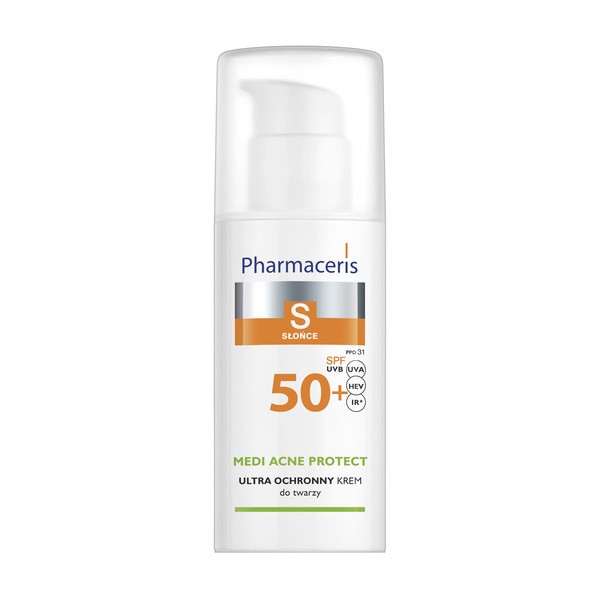Pharmaceris S Medi Acne Protect, ultra ochronny krem do twarzy i okolic oczu SPF 50+, 50 ml